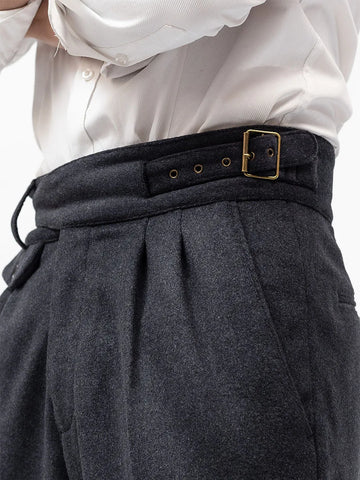 =Aidase Winter Men's Thick Woolen Improved Gurkha Casual Pants Wool Gurkha Classic Trousers Can Be Customized And Extended Large Size aidase-shop